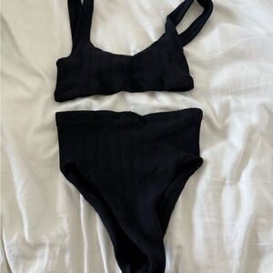 Black Hunza G Bikini Set